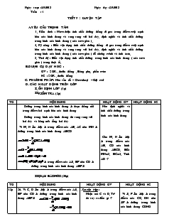 Giáo án Hinh học 8 - Tiết 7: Luyện tập