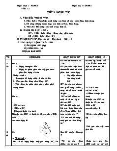 Giáo án Hinh học 8 - Tiết 9: Luyện tập