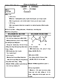 Giáo án hình học 8 Trường THCS Cẩm Lạc