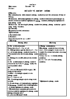 Giáo án Hình học 8 Trường THCS Khánh Phú - Phòng giáo dục & đào tạo Yên Khánh