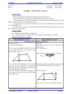 Giáo án Hình học 8 Trường THCS Lương Thế Vinh