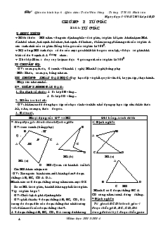 Giáo án hình học 8 Trường THCS Minh tân