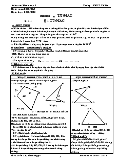 Giáo án Hình học 8 Trường THCS Tử Du