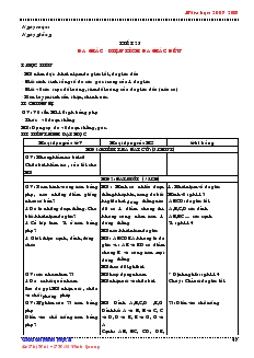 Giáo án Hình học 8 từ tiết 25 đến tiết 36 trường THCS Vinh Quang