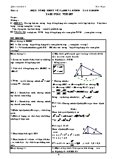 Giáo án Hình học 9 - Bùi Nga