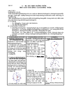 Giáo án Hình học 9 Chương 2