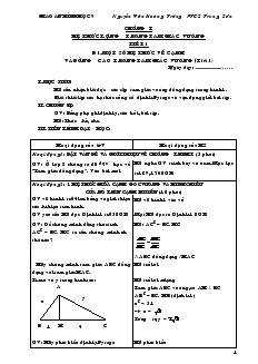 Giáo án Hình học 9 - Nguyễn Văn Hoàng