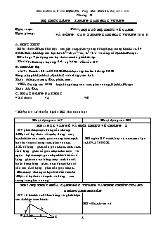 Giáo án Hình học 9 Trường TH& THCS Bắc Thủy