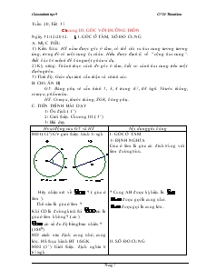 Giáo án Hình học 9 Tuần 20-36