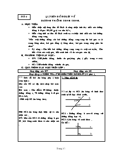 Giáo án Hình học lớp 7 Tiết 8 Tiên đề ơclít về đường thẳng song song