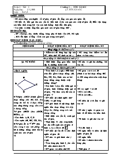 Giáo án Hình học lớp 8 cả năm