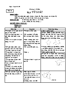 Giáo án Hình học lớp 8 học kỳ 1 năm học 2009- 2010