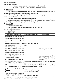 Giáo án Hình học lớp 8 học kỳ 1 năm học 2011- 2012