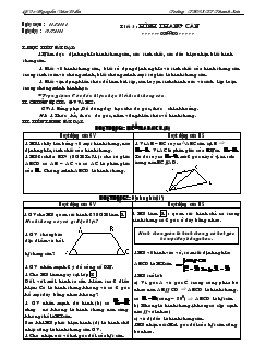 Giáo án Hình học lớp 8 năm học 2012- 2013 Tiết 3  Hình thang cân