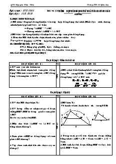 Giáo án Hình học lớp 8 năm học 2012- 2013 Tiết 44 Trường hợp đồng dạng thứ nhất của hai tam giác