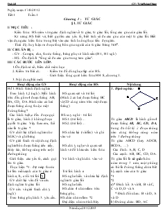 Giáo án Hình học lớp 8 năm học 2012- 2013