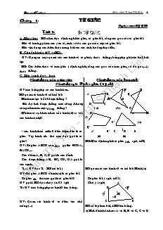 Giáo án Hình học lớp 8 trường THCS Thạch Linh