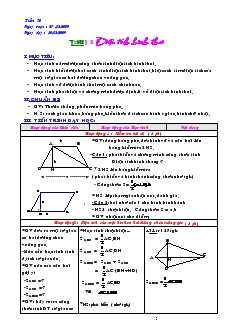 Giáo án Hình học lớp 8 tuần 20 đến tuần 22