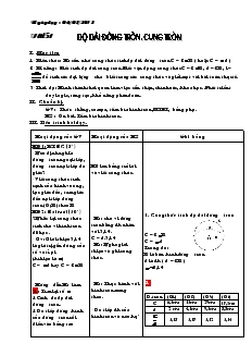 Giáo án Hình học Lớp 9 Tiết 51-69