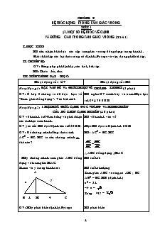 Giáo án Hình học Lớp 9