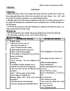 Giáo án lớp 2 năm 2008 - Tuần 3