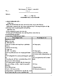 Giáo án lớp 3 (chuẩn kiến thức kỹ năng) - Tuần 13