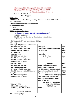 Giáo án lớp 3 (chuẩn kiến thức kỹ năng) - Tuần 20