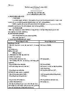 Giáo án lớp 3 (chuẩn kiến thức kỹ năng) - Tuần 6 năm 2013