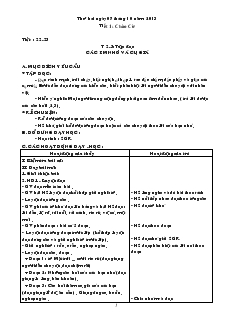 Giáo án lớp 3 (chuẩn kiến thức kỹ năng) - Tuần 8