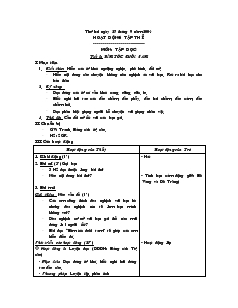 Giáo án lớp 3 (chuẩn kiến thức) - Tuần 4