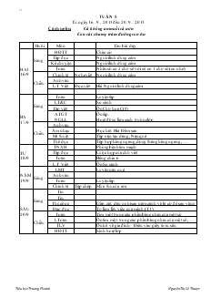 Giáo án lớp 3 - Học kỳ I năm 2013 - Tuần 5