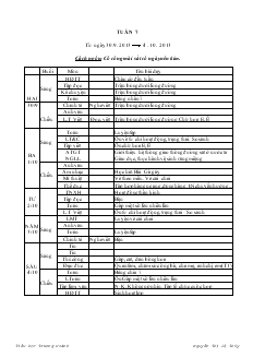 Giáo án lớp 3 - Học kỳ I năm 2013 - Tuần 7