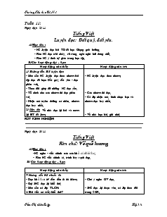 Giáo án lớp 3 - Tuần 11 - Trường Tiểu học Gò Nổi