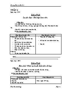 Giáo án lớp 3 - Tuần 6 - Trường Tiểu học Gị Nổi