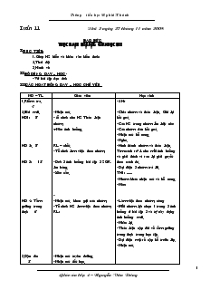 Giáo án lớp 4 - Tuần 11 năm 2008 - Trường tiểu học Nghĩa Khánh