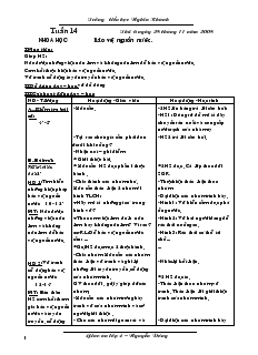 Giáo án lớp 4 - Tuần 14 năm 2008 - Trường tiểu học Nghĩa Khánh