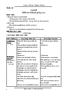 Giáo án lớp 4 - Tuần 15 năm 2008 - Trường tiểu học Nghĩa Khánh