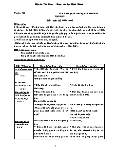 Giáo án lớp 4 - Tuần 20 năm 2008 - Trường tiểu học Nghĩa Khánh