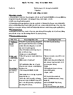 Giáo án lớp 4 - Tuần 24 năm 2009 - Trường tiểu học Nghĩa Khánh