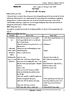 Giáo án lớp 4 - Tuần 27 năm 2009 - Trường tiểu học Nghĩa Khánh