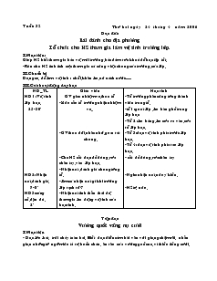 Giáo án lớp 4 - Tuần 32 năm 2006 - Trường tiểu học Nghĩa Khánh