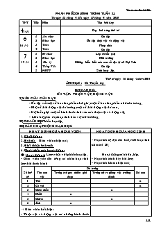 Giáo án lớp 5 (buổi chiều) - Tuần 31 - Trường Tiểu học Trù Sơn 1