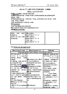 Giáo án môn Đại số 8 - Chương III (Tiết 41 đến tiết 56)