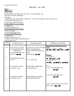 Giáo án môn Hình học 11 - Tiết 27: Nhị thức Niu-Tơn