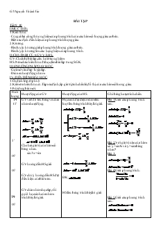 Giáo án môn Hình học 11 - Tiết 9, 10: Bài tập