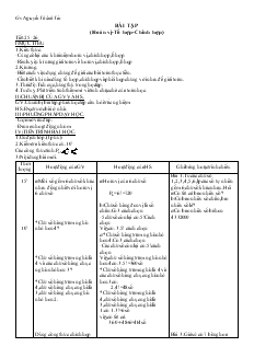 Giáo án môn Hình học 11 - Tiết:25, 26: Bài tập (hoán vị, tổ hợp, chỉnh hợp)