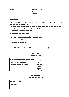 Giáo án môn Hình học 8 (chuẩn) - Tiết 13, 14