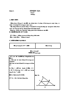 Giáo án môn Hình học 8 (chuẩn) - Tiết 15, 16