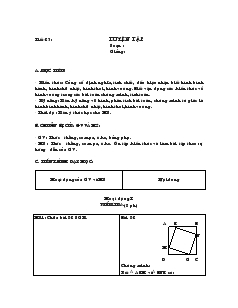 Giáo án môn Hình học 8 (chuẩn) - Tiết 23, 24