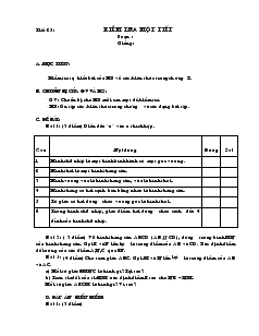 Giáo án môn Hình học 8 (chuẩn) - Tiết 25, 26